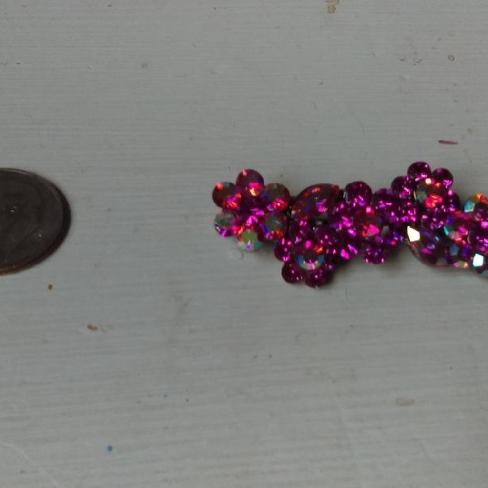 Set of 2 Rhinestone Bobby pins - Picture 2 of 3